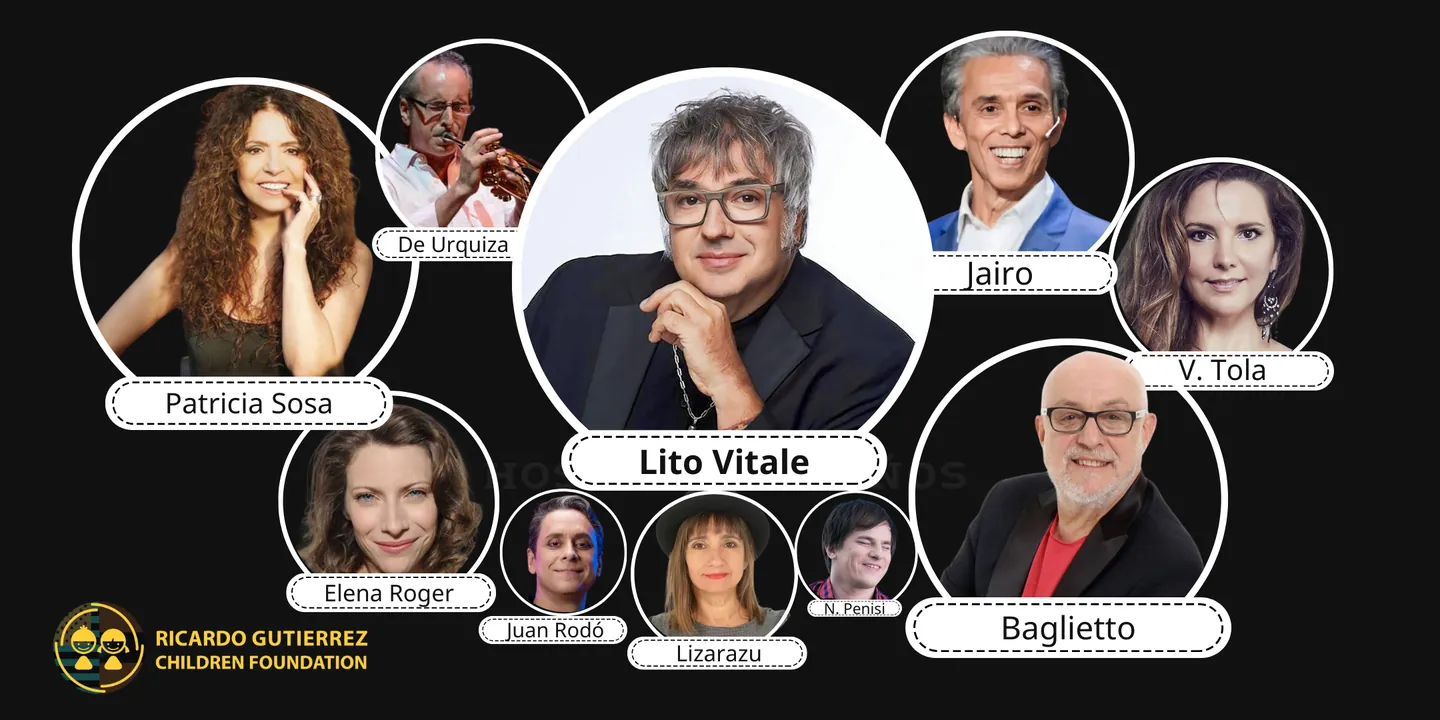 Artistas participantes del encuentro a beneficio del Hospital de Niños